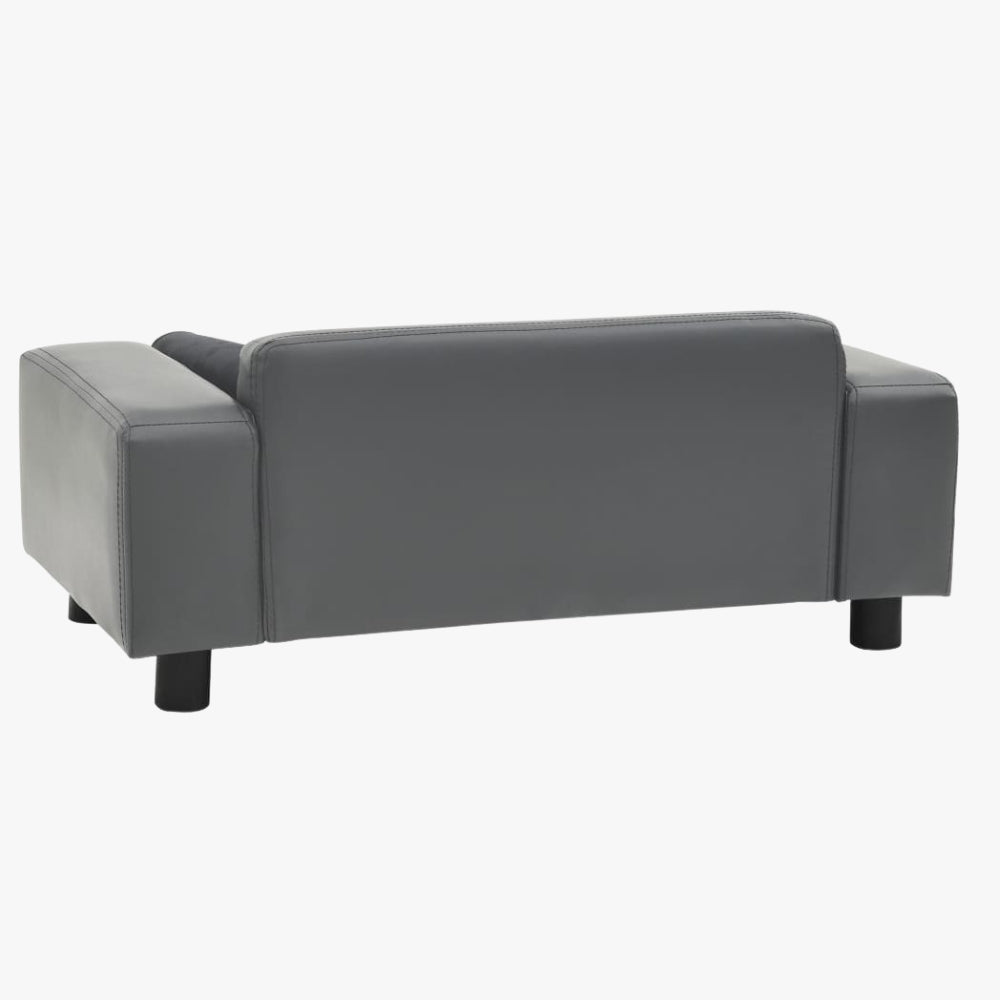 canape-pour-chien-en-simili-cuir-gris-cloute-dos