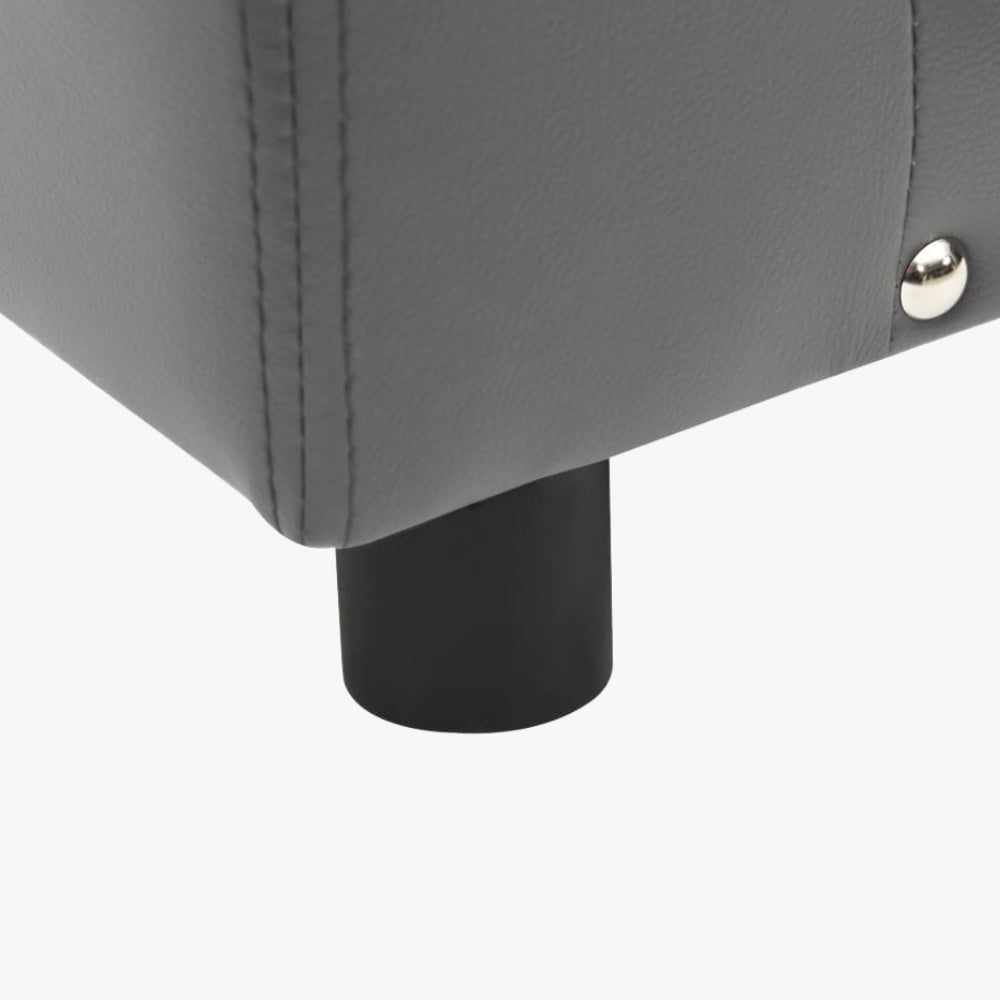 canape-pour-chien-en-simili-cuir-gris-cloute-pied