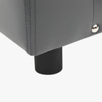 canape-pour-chien-en-simili-cuir-gris-cloute-pied